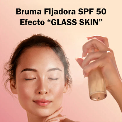 Bruma Fijadora con SPF 50 – Piel Radiante y Protegida