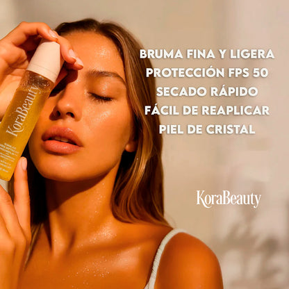 Bruma Fijadora con SPF 50 – Piel Radiante y Protegida