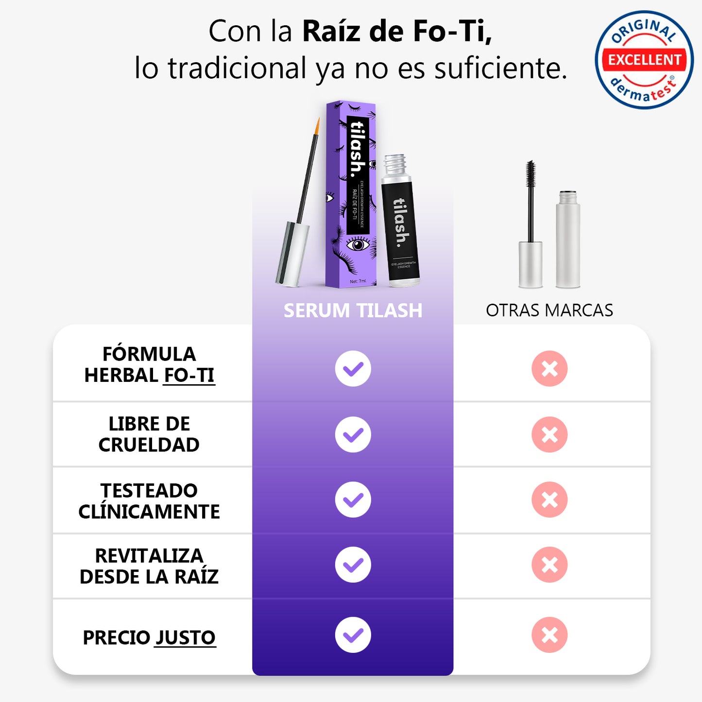 Serum de Pestañas con Fo-Ti