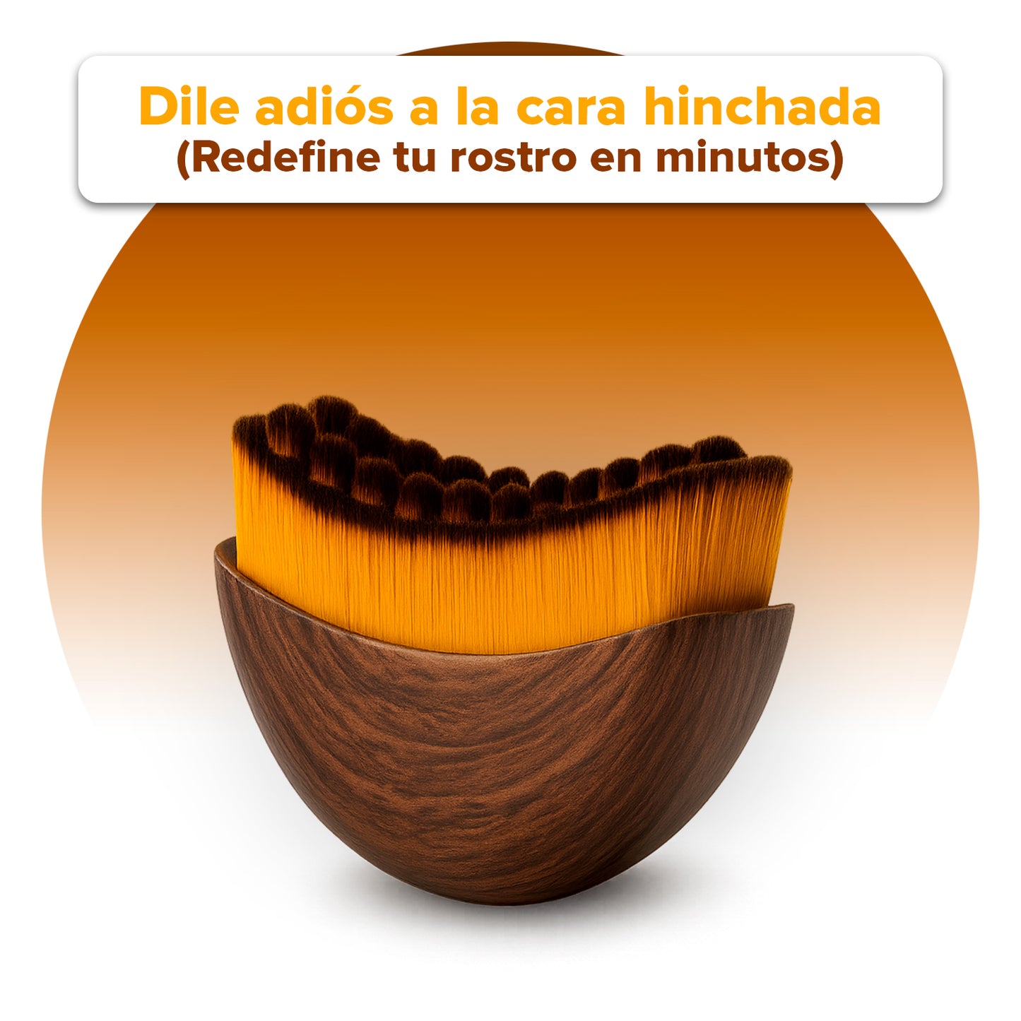 Brocha Facial para Contorno Linfático