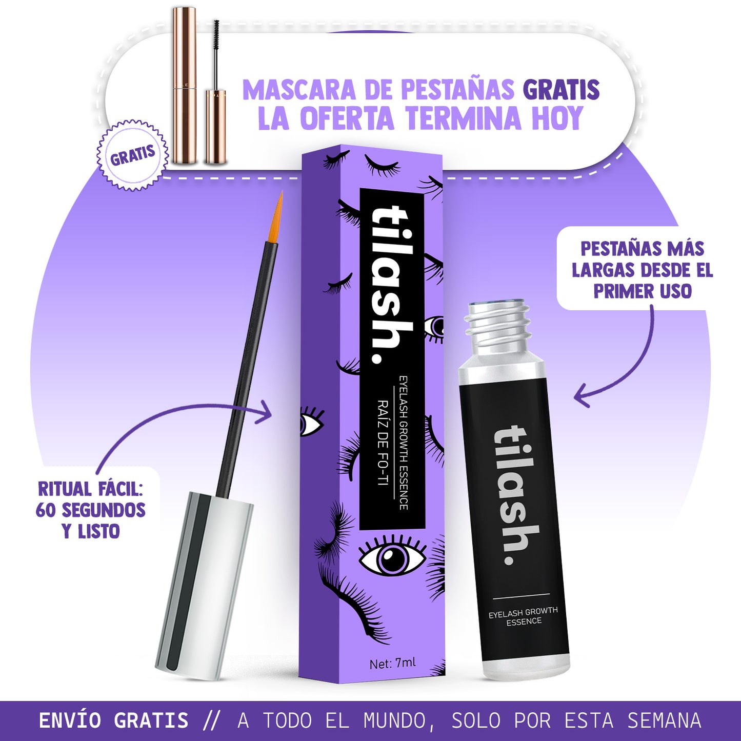 Serum de Pestañas con Fo-Ti