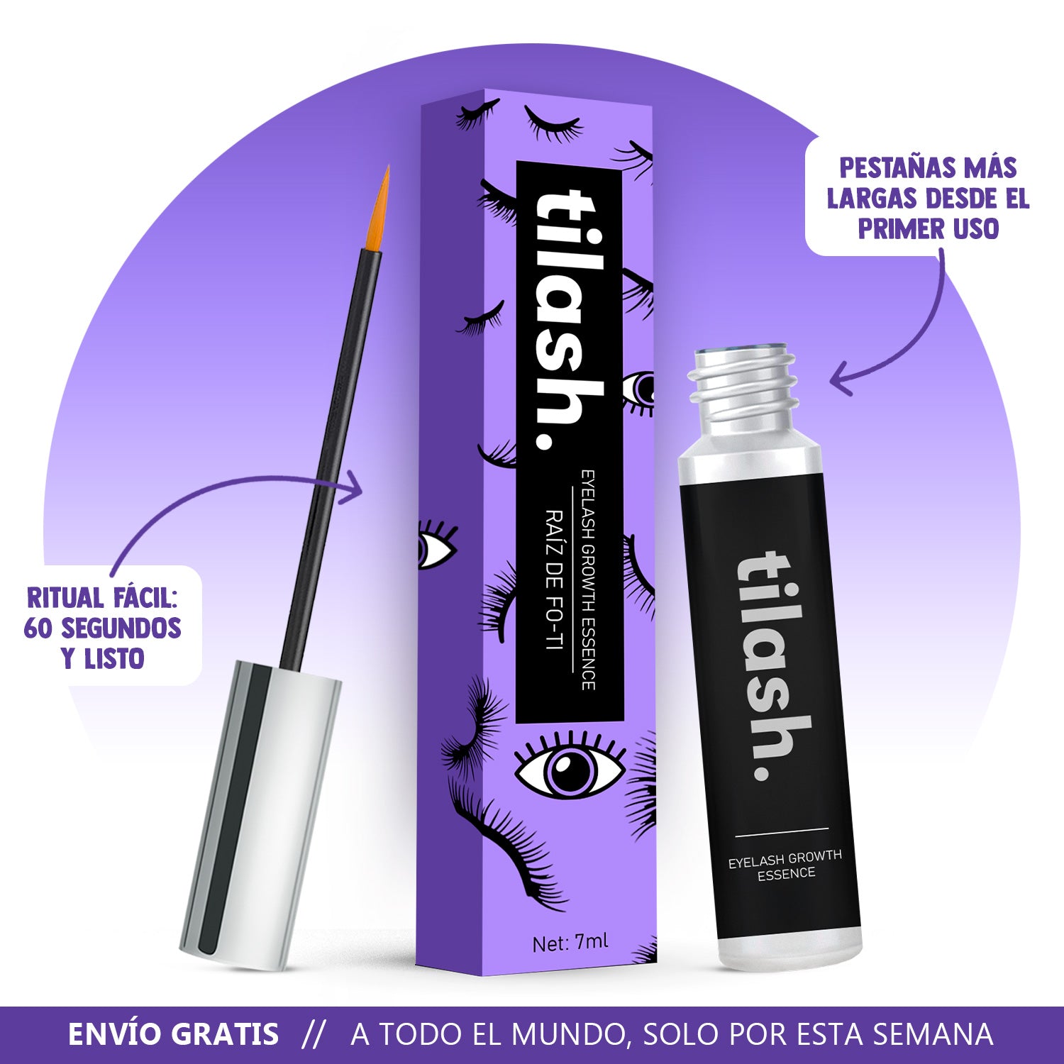 Serum de Pestañas con Fo-Ti